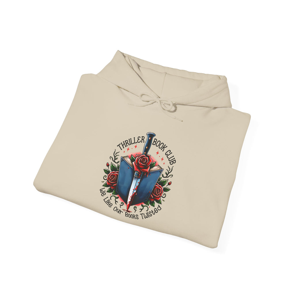 Book Club Hoodie — "The Thrillers Book Club" Cozy Reading Sweatshirt