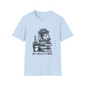 T-Shirt — "Just a Girl Who Loves Books" Floral Succulent Stack