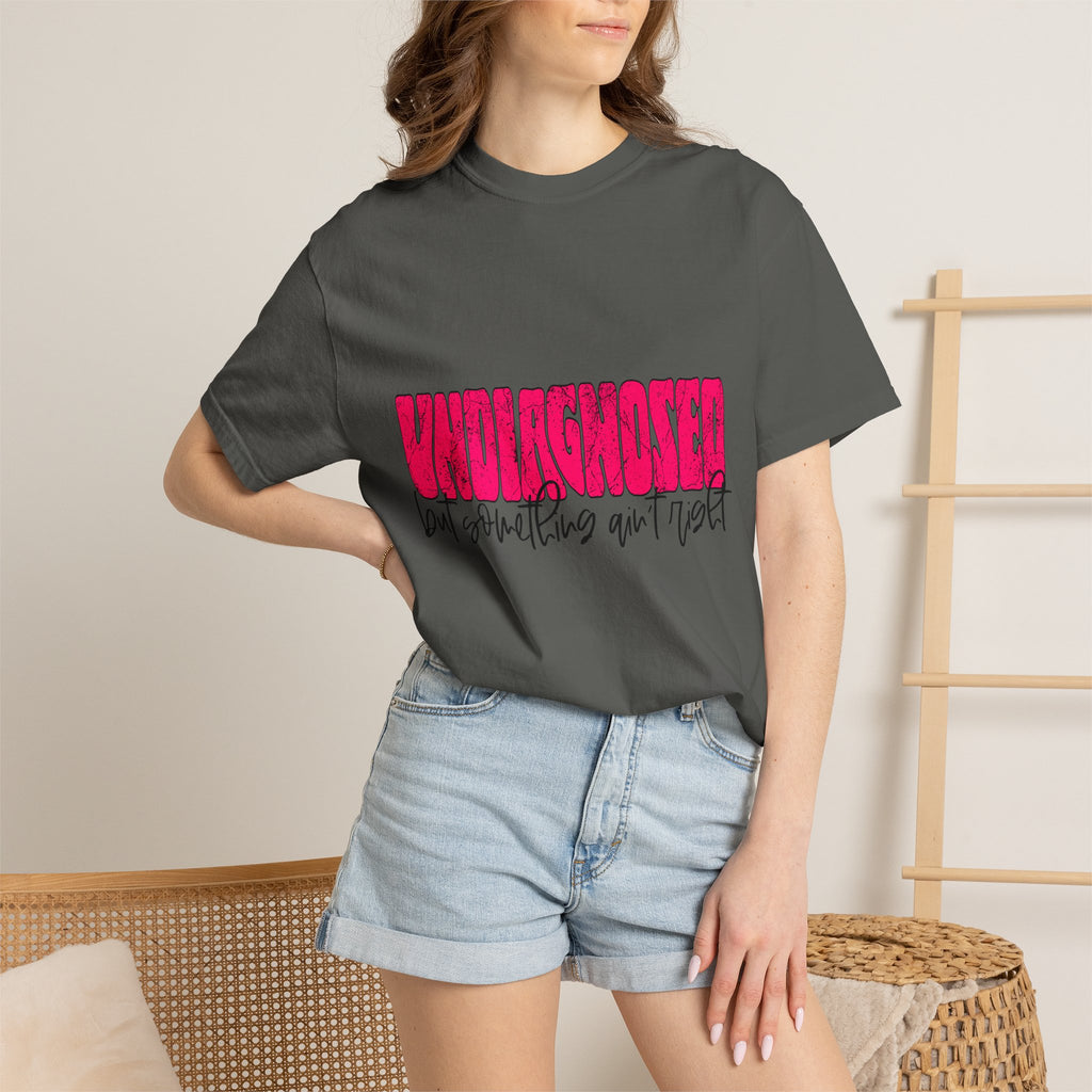 Undiagnosed T-Shirt — Bold Pink Graphic "Undiagnosed (but something ain't right)" Casual Tee