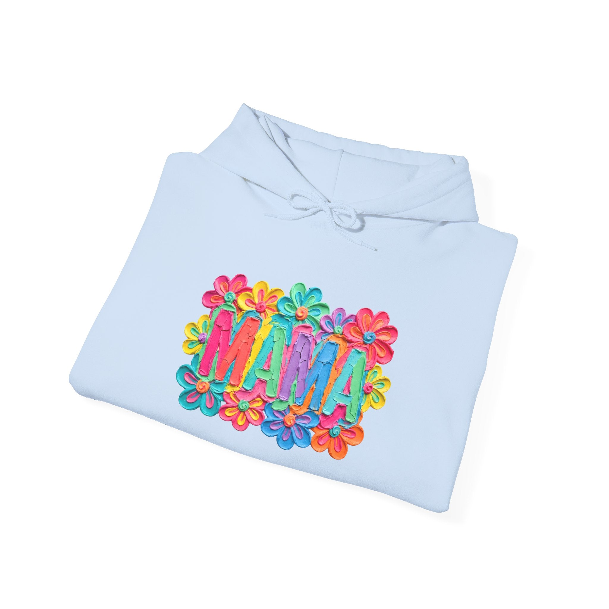 Hoodie "Mama" Colorful Floral Design – Mother's Day Cozy Pullover