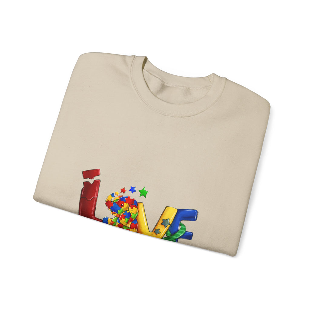 Love Needs No Labels Sweatshirt — Rainbow Pride Crewneck