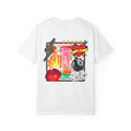 Graphic T-Shirt — Retro Tattoo Collage with 'Aloha Nui' Can