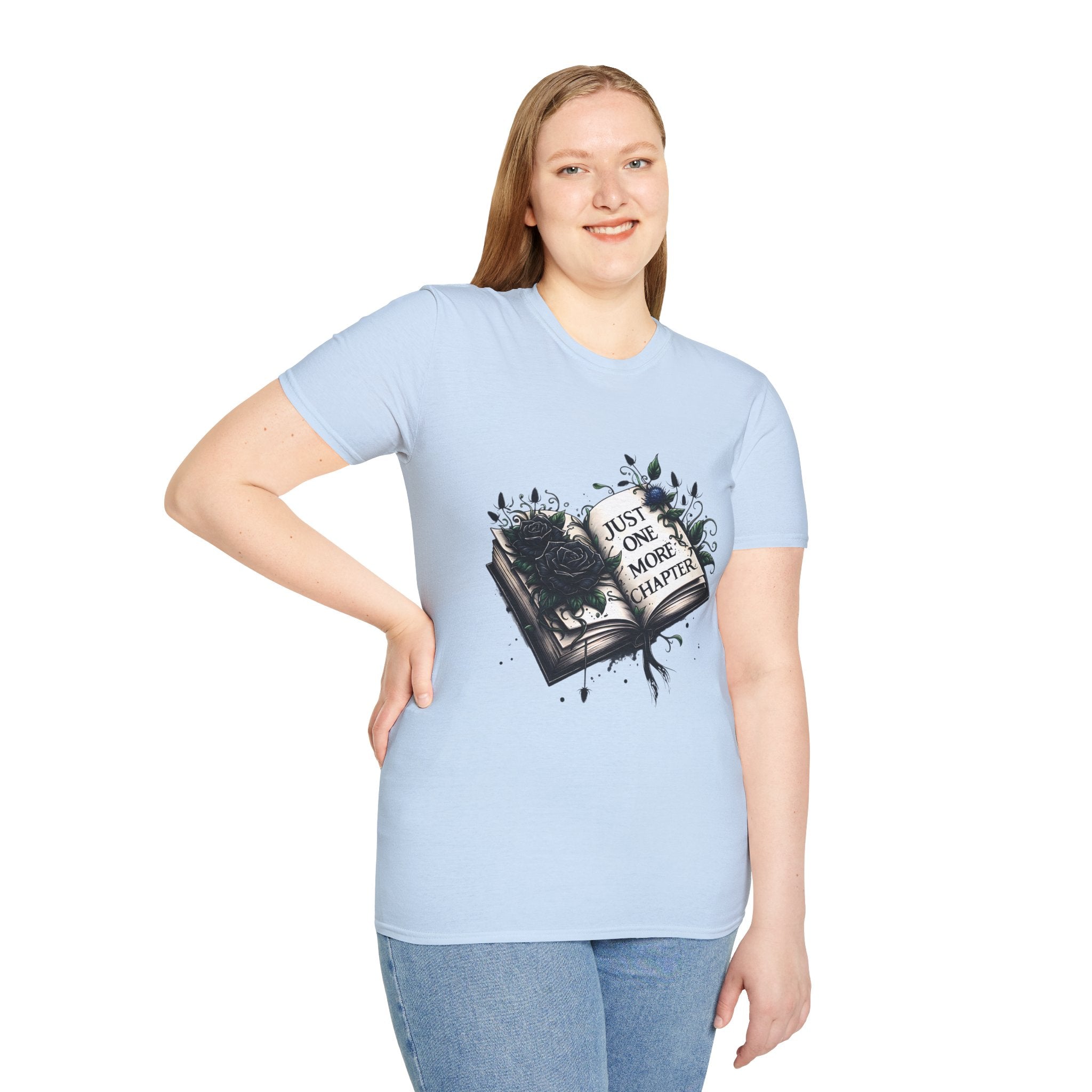 T-Shirt — "Just One More Chapter" Book Lover Tee