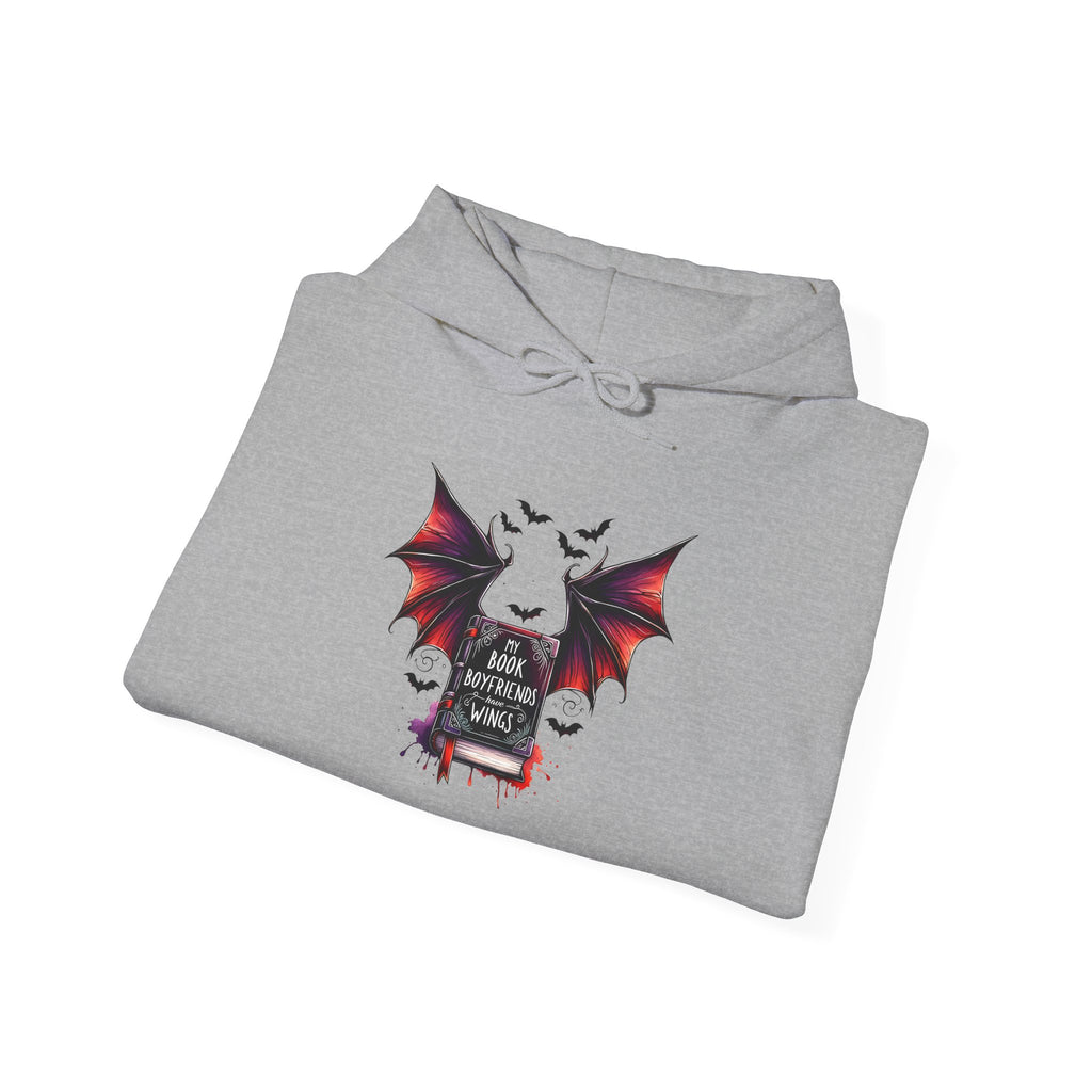 Gothic Bat Graveyard Hoodie — "Rest in Blood" Vampire Graphic Sweatshirt