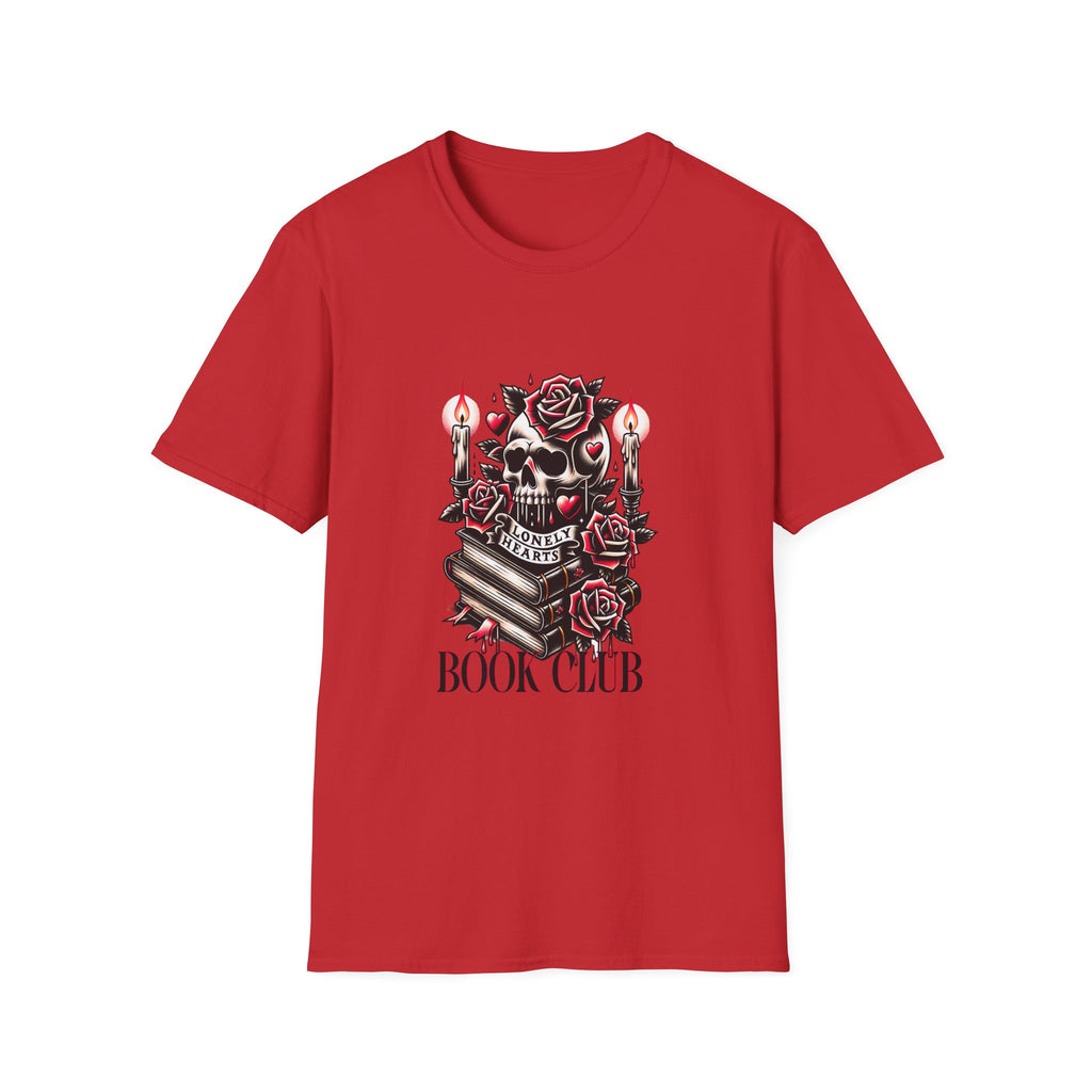 Gothic Skull & Roses "Book Club" T-Shirt