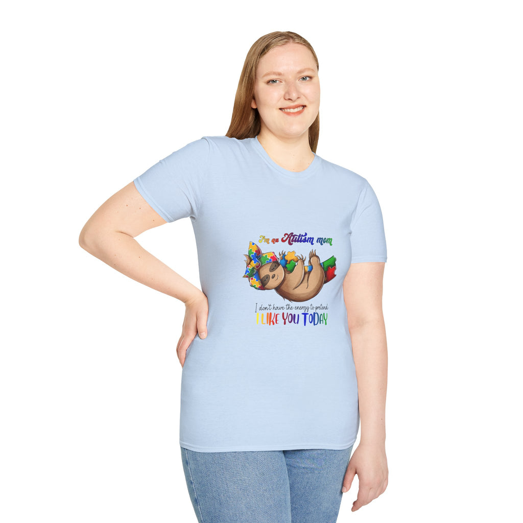 Sloth Pride T-Shirt — "I’m a Flirtin' Mama, I don’t have to be perfect, I make you today" Cute Rainbow Relaxed Tee