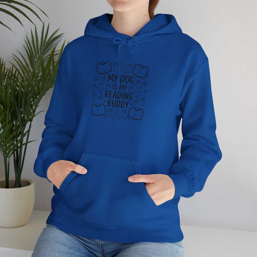 My Dog Is My Reading Buddy Hoodie — Cozy Pet Lover Sweatshirt