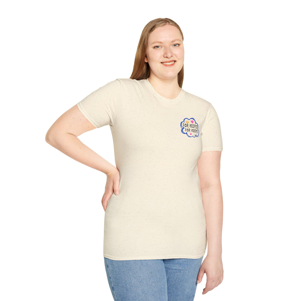 Crew Tee — 'For Keeps' Doodle Art Signature T-Shirt