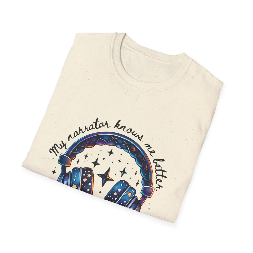 Galaxy Headphones T-Shirt — "My Headphones Brings Me Better Than My Therapist" Music Tee