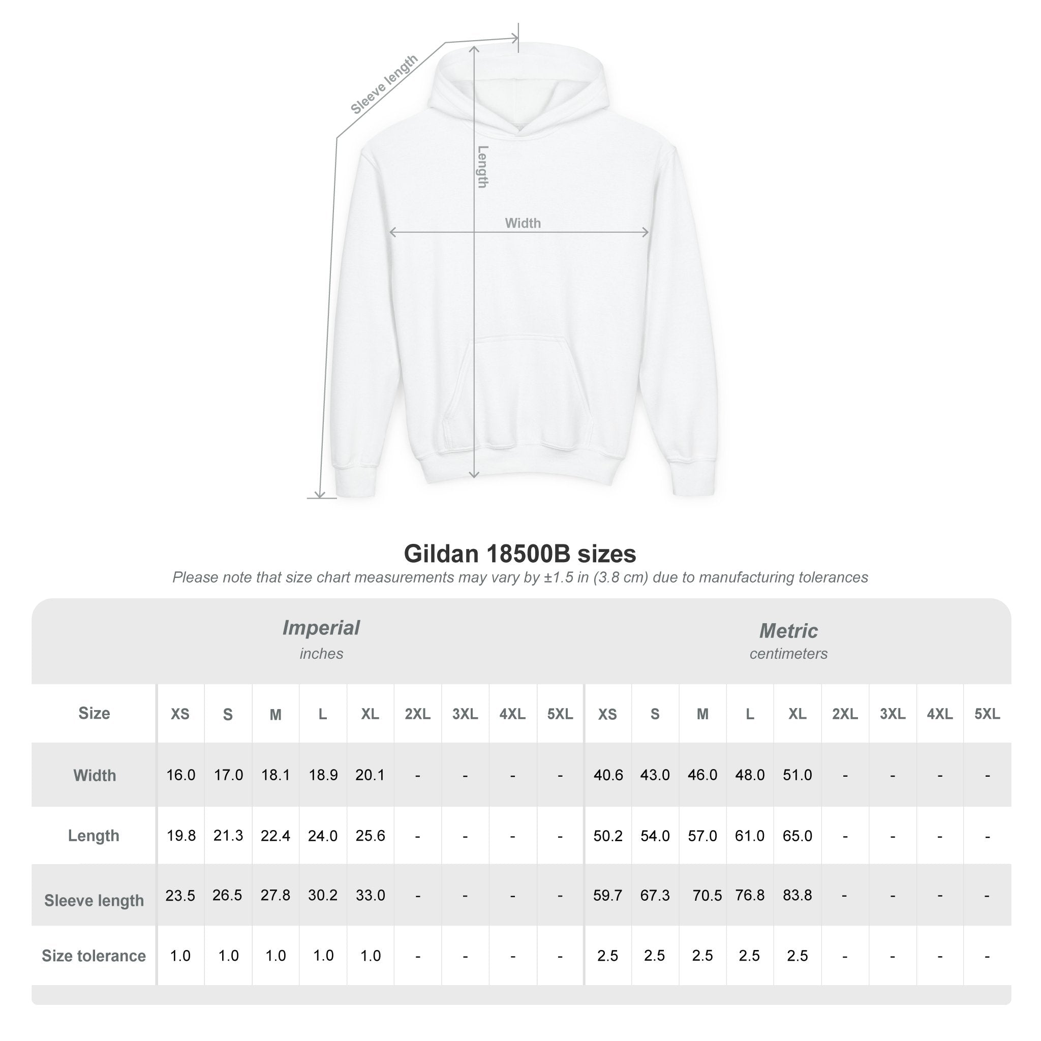 Youth Hoodie — Colorful Brain Science Design (STEM, Neuroscience Kids)