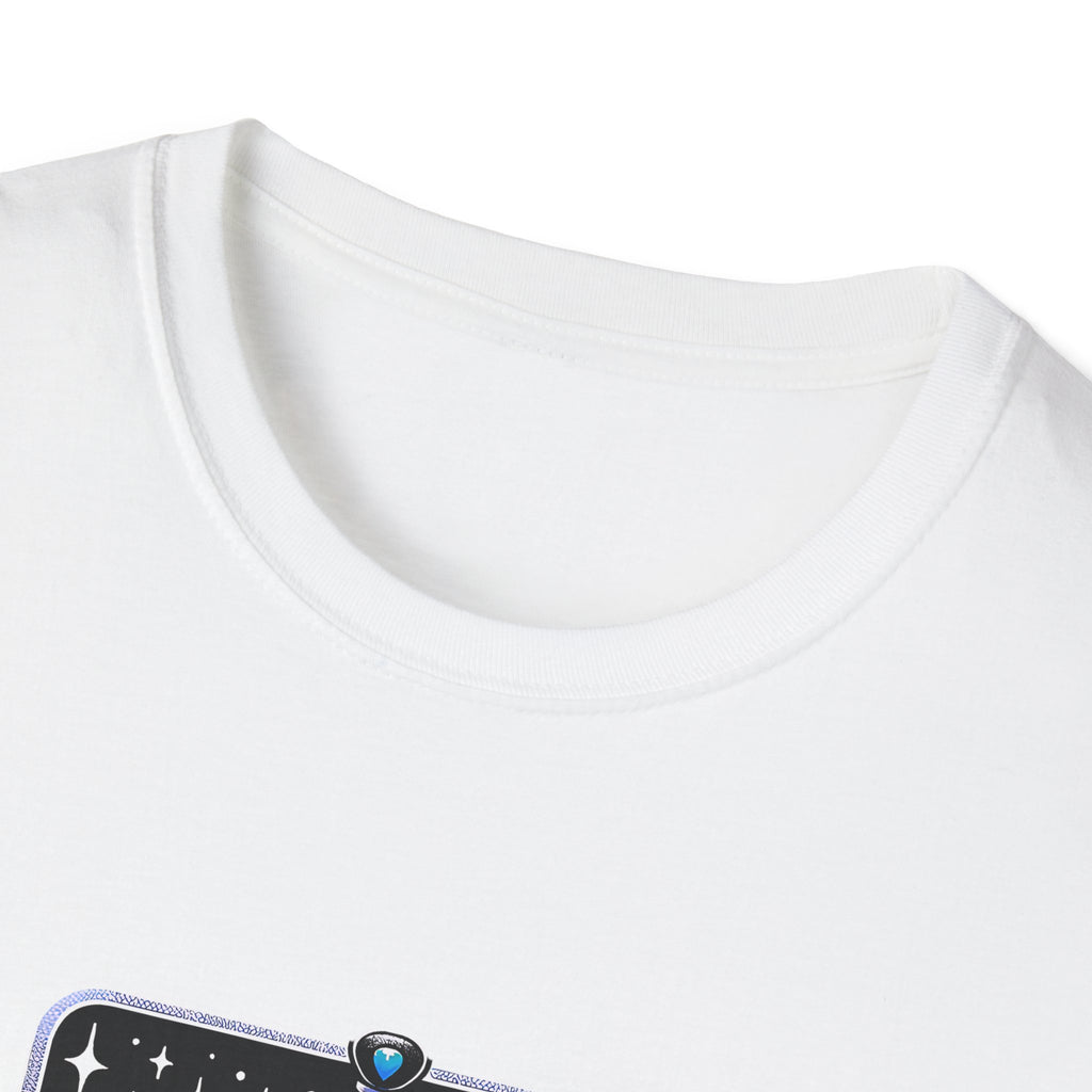 Fantasy Book Club T-Shirt — Stacked Books & Sword Night Sky Design