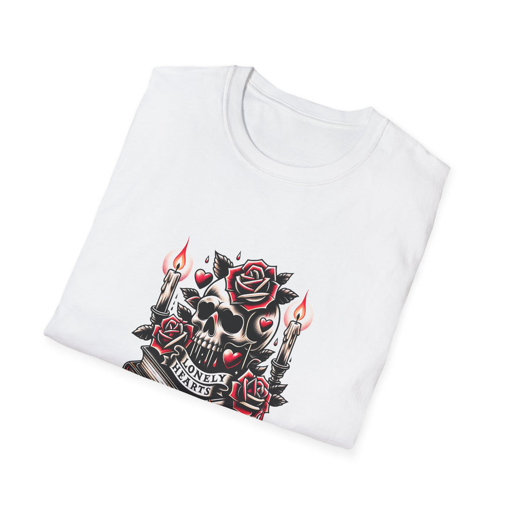 Gothic Skull & Roses "Book Club" T-Shirt