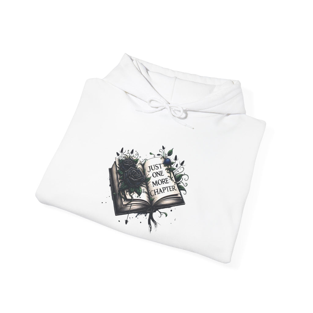 Hoodie — Open Book Illustration 'Read More Books' Cozy Literary Sweatshirt