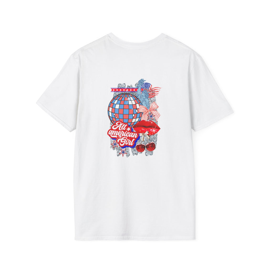 Patriotic Cherry Graphic T-Shirt