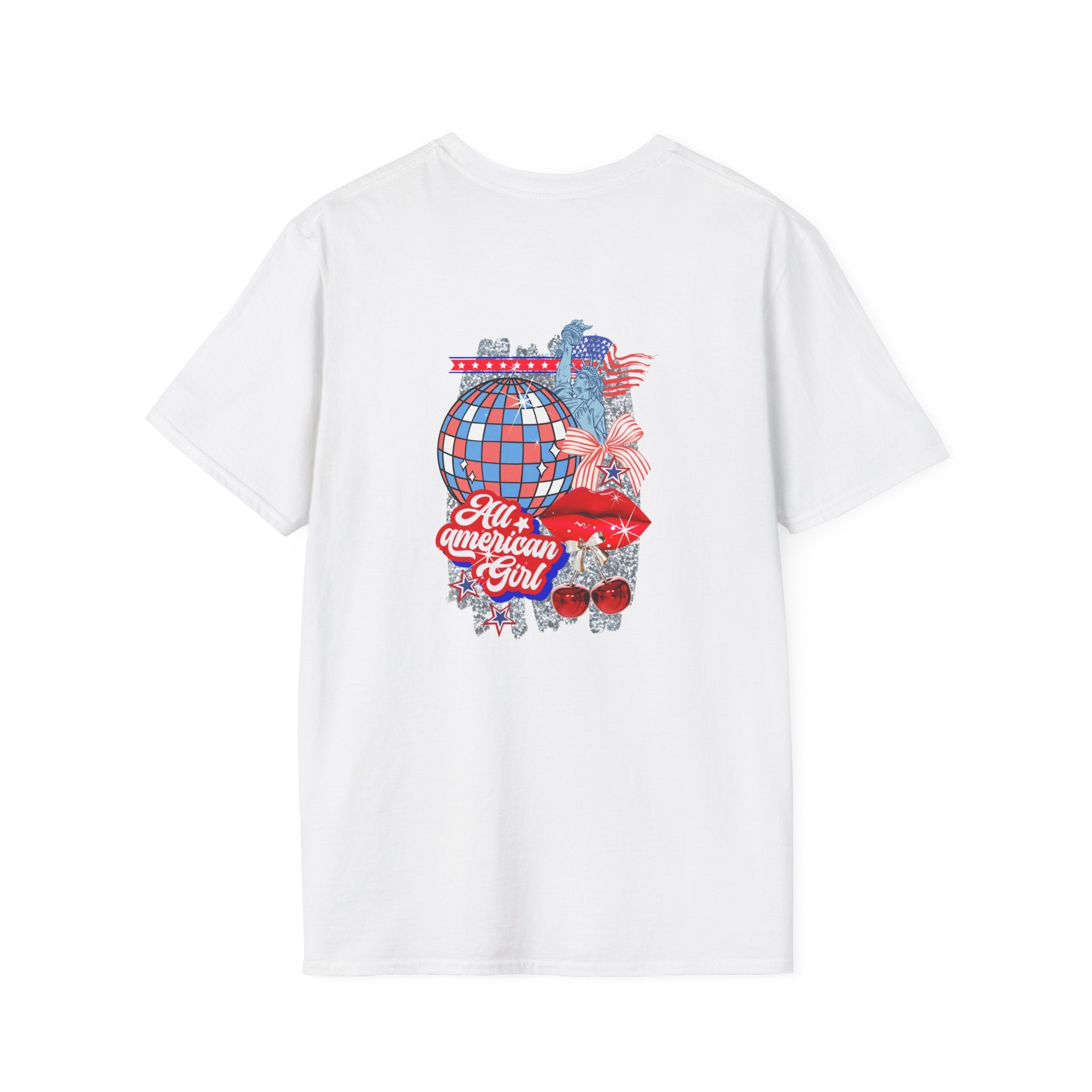 Patriotic Cherry Graphic T-Shirt