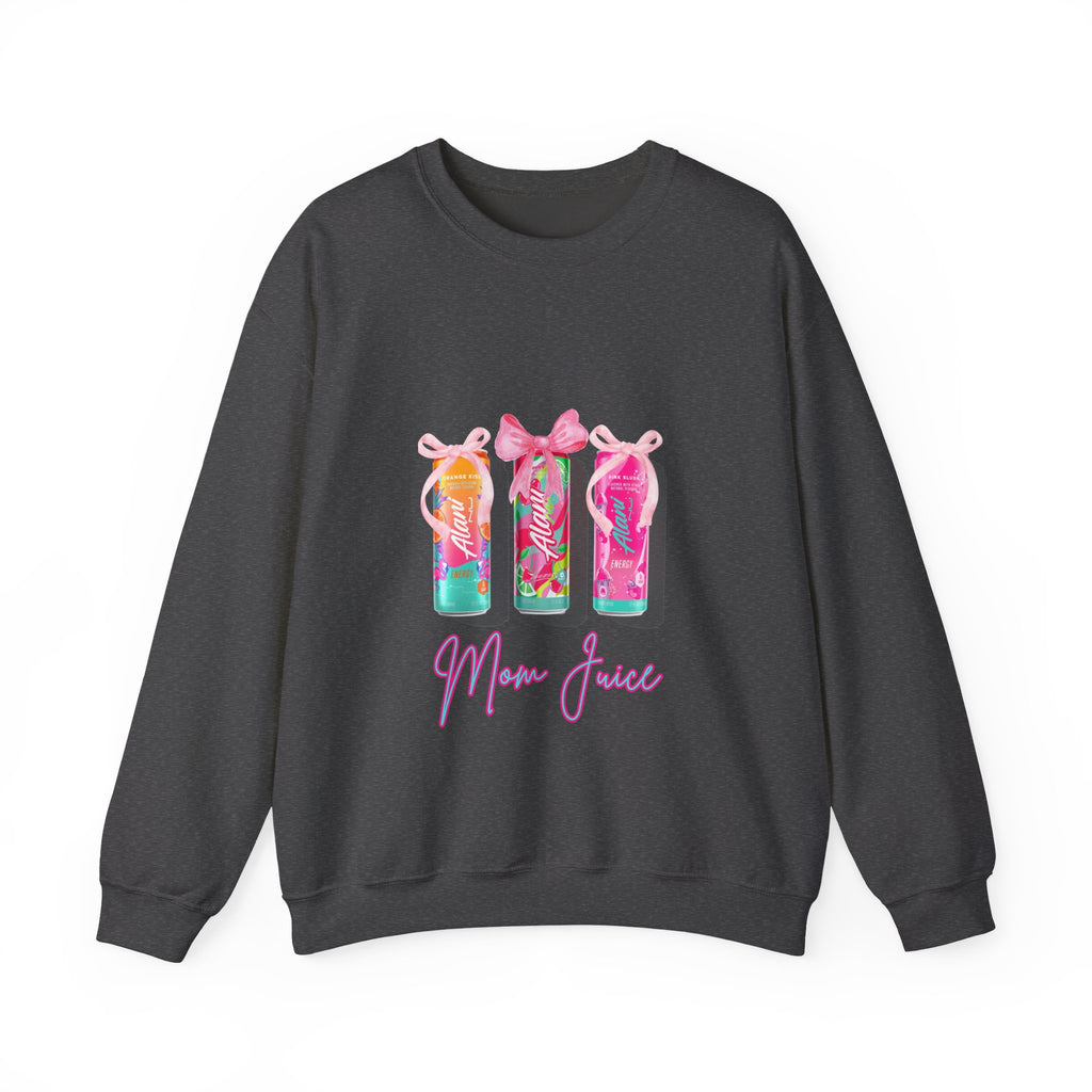 Mom Juice Sweatshirt – Cute Tropical Juice Cups Graphic Crewneck