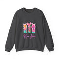 Mom Juice Sweatshirt – Cute Tropical Juice Cups Graphic Crewneck
