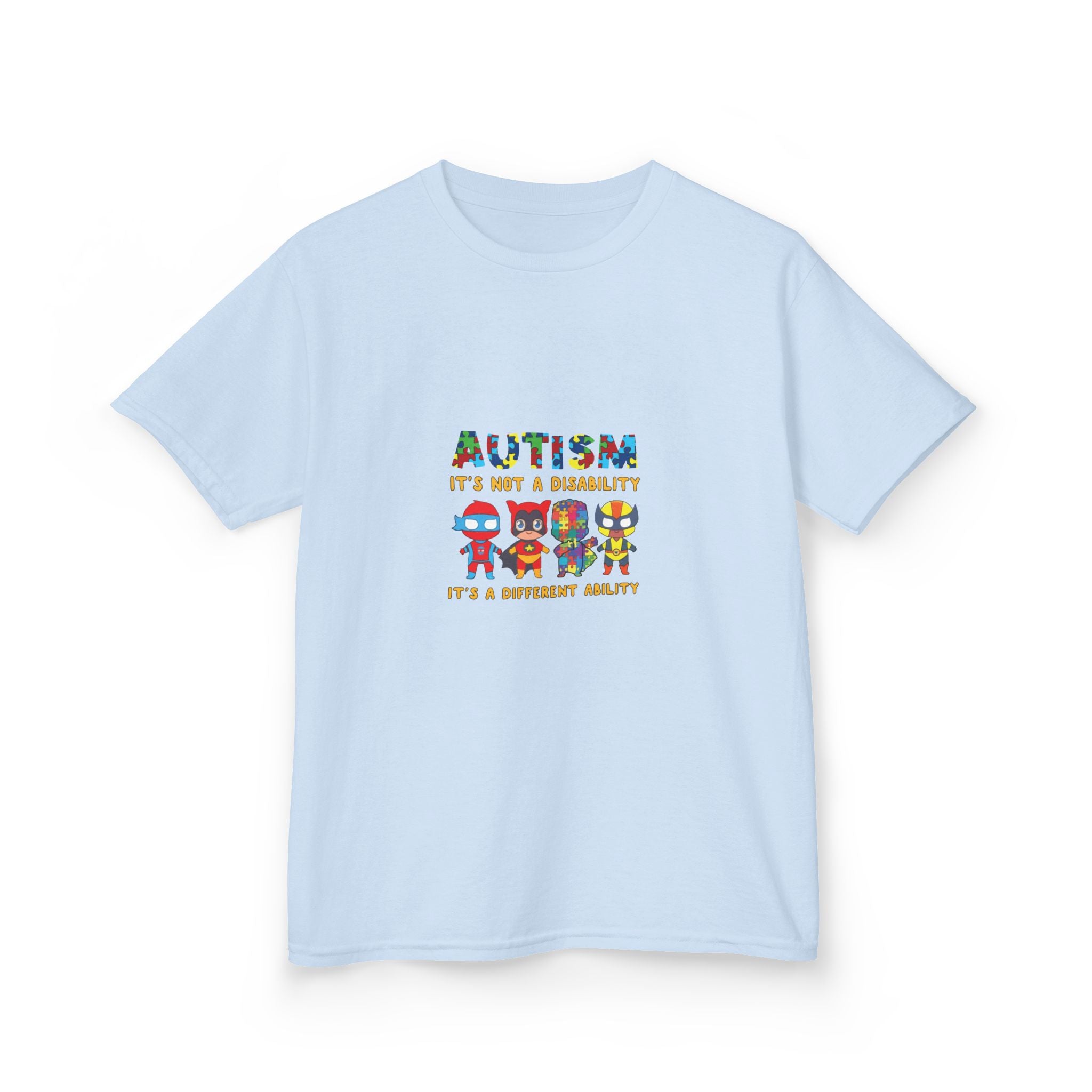 Autism It's Not A Disability Kids T-Shirt — Colorful Neurodiversity Awareness Tee