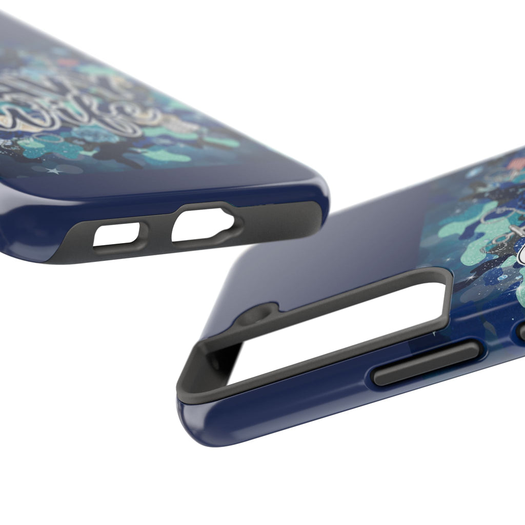 Navy Wife Tough Phone Case — Military Camouflage Protective Phone Cover, Perfect Gift for Navy Spouses