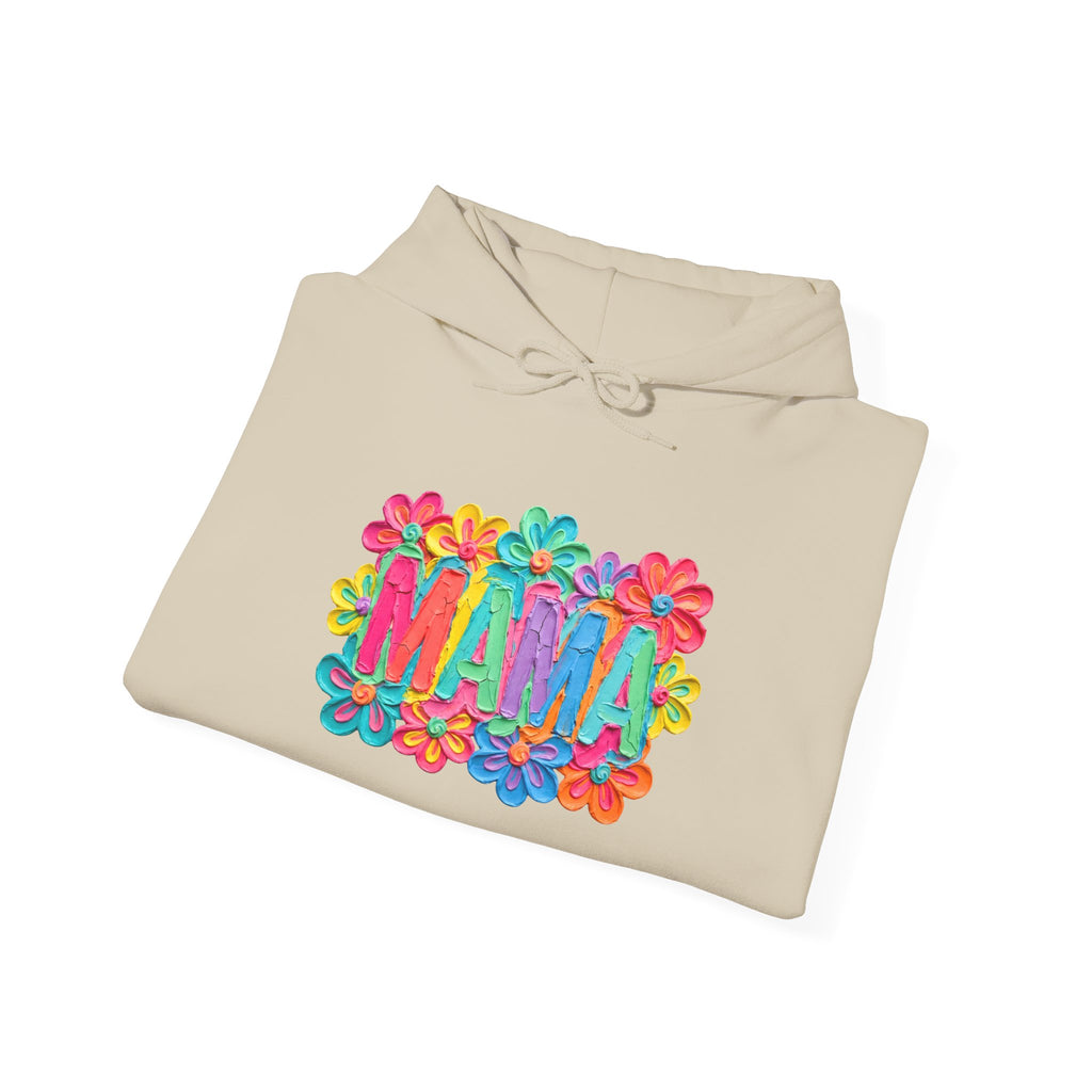 Hoodie "Mama" Colorful Floral Design – Mother's Day Cozy Pullover