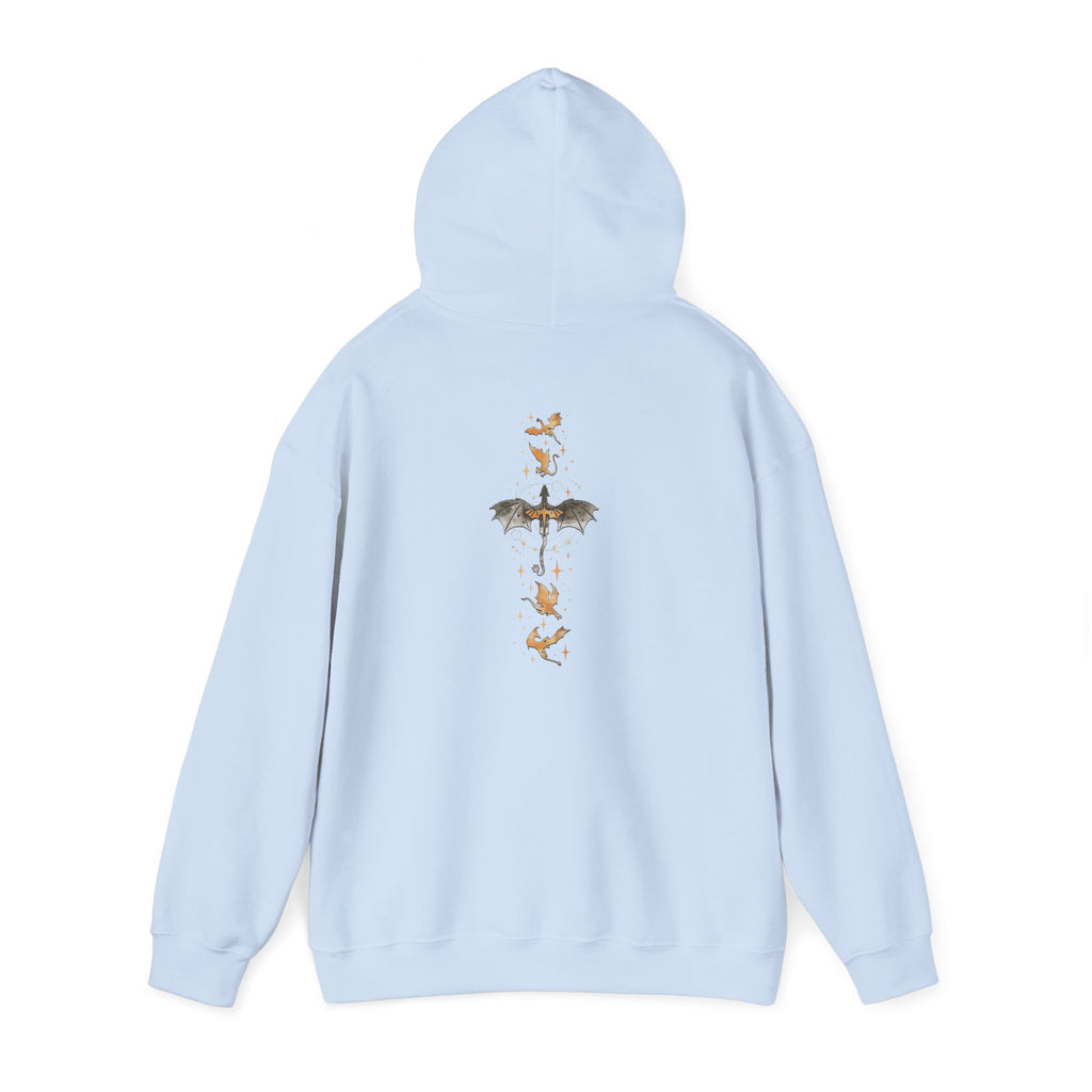 Bookish Bat Hoodie — Vintage Flying Books Graphic Pullover
