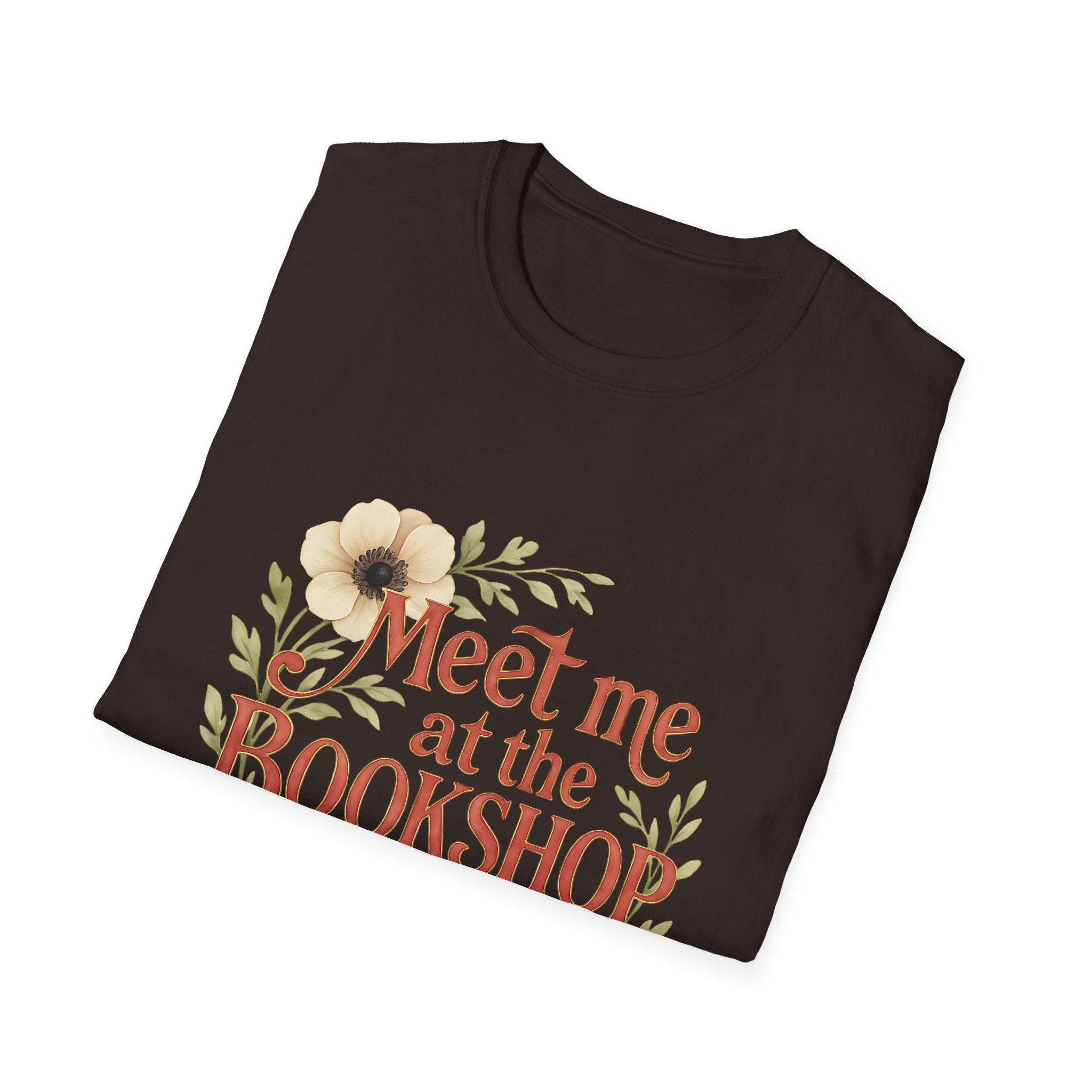 Bookshop T-Shirt — "Meet Me at the Bookshop" Floral Reader Tee