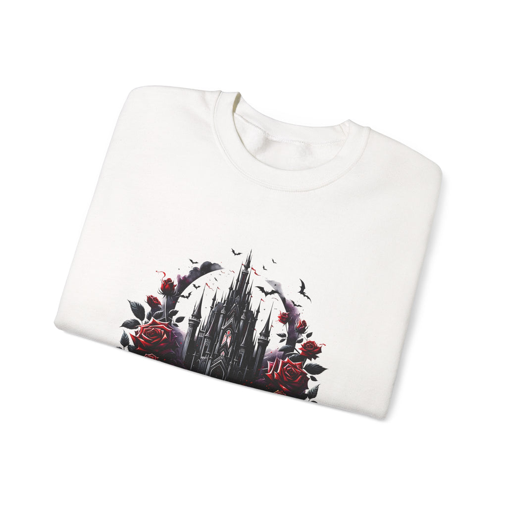 Sweatshirt — 'Book Boyfriends' Gothic Castle & Roses Cozy Crewneck for Book Lovers