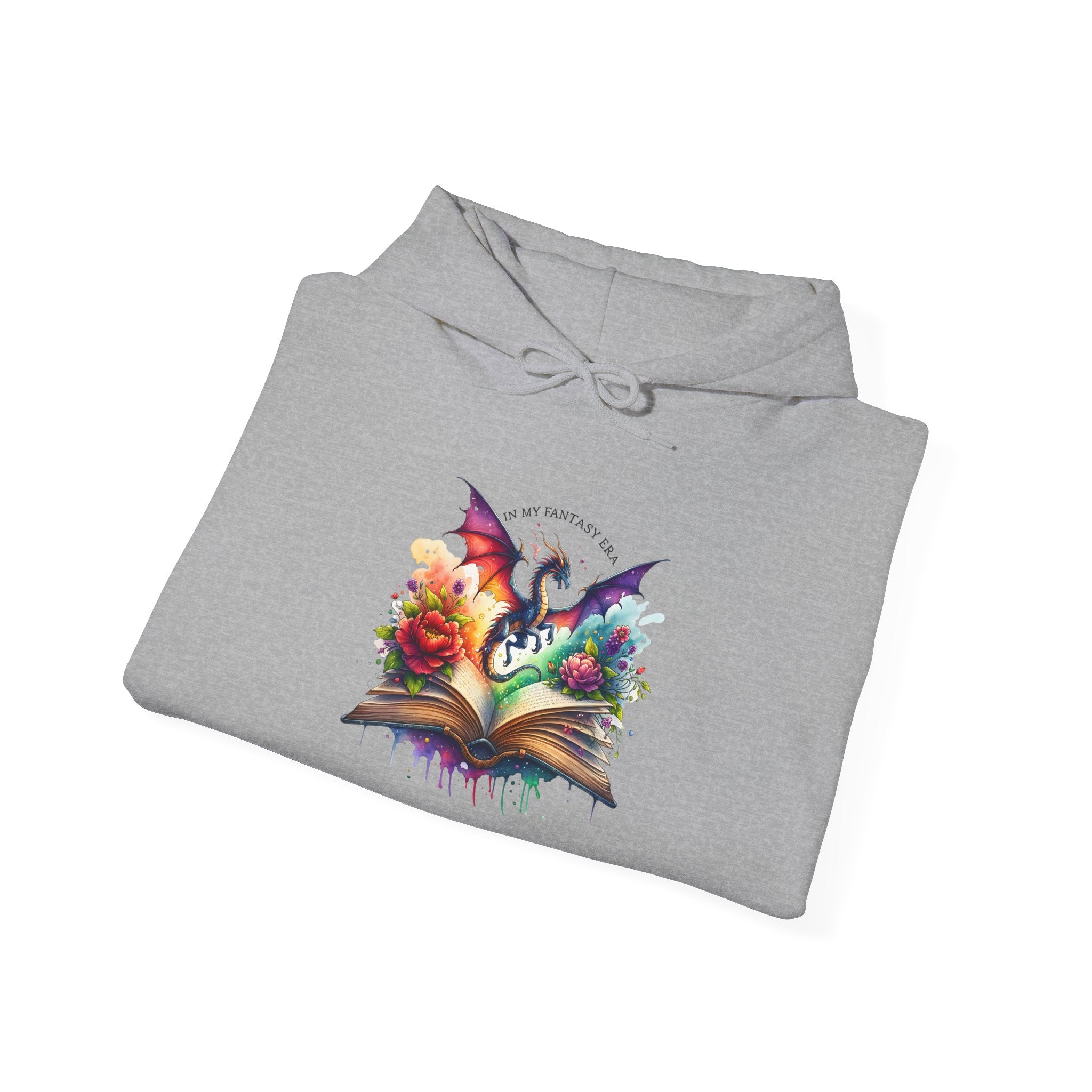Fantasy Dragon Book Hoodie – Colorful Magic Storybook Sweatshirt