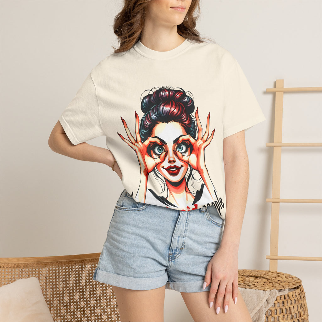I See Stupid People T-Shirt — Funny Retro Woman Graphic Tee