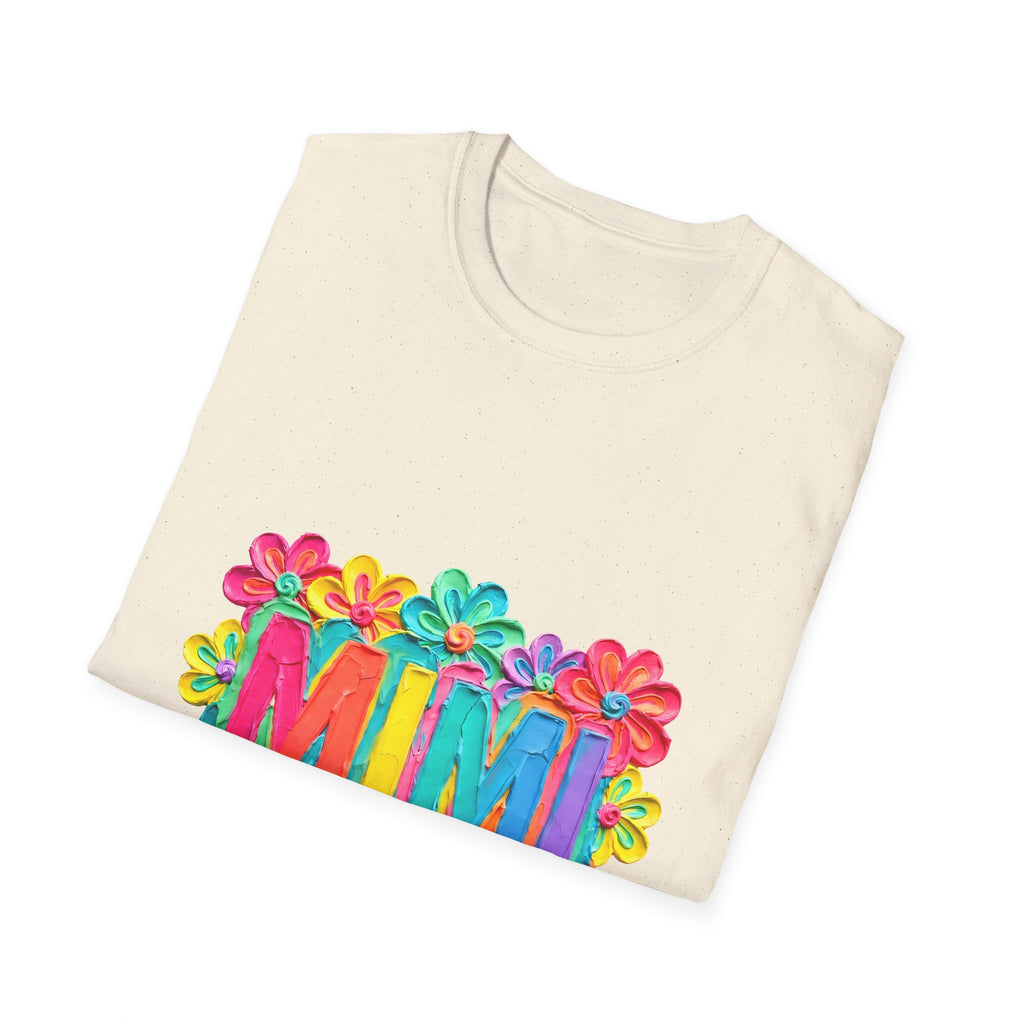 Mimi Floral Tee — Bright Colorful 'MIMI' Graphic T-Shirt