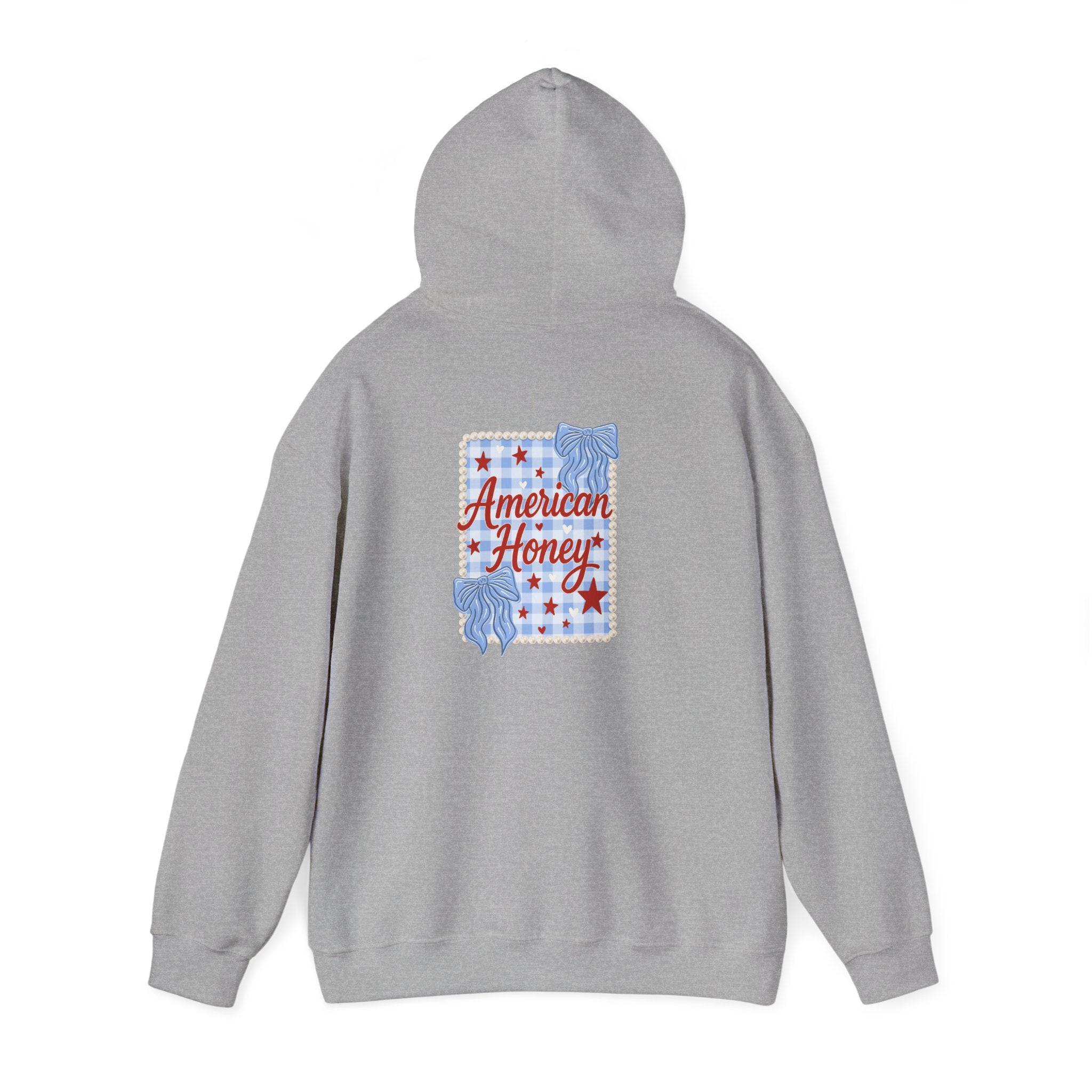 American Honey Hoodie — Retro Patriotic Graphic Sweatshirt