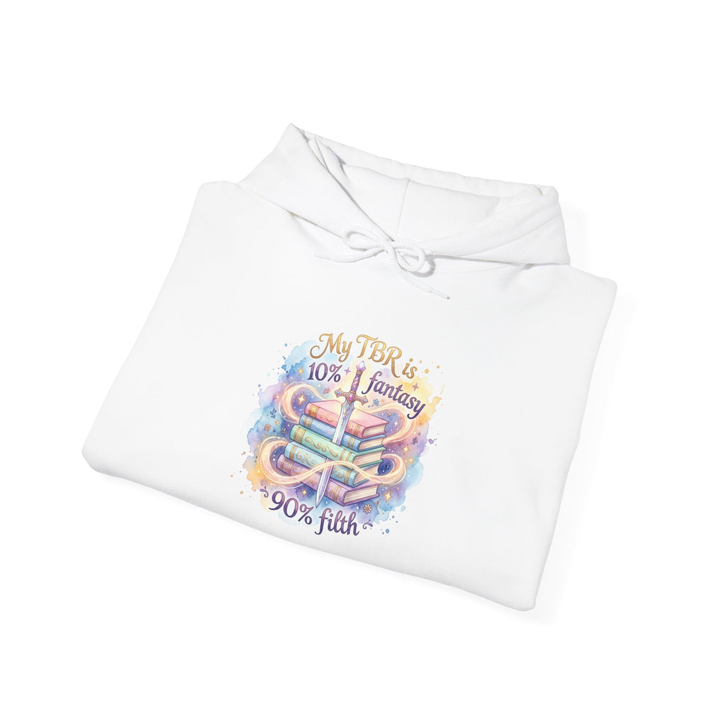 Hoodie — "My Tho is 40% Fantasy, 90% Fish" Colorful Nautical Graphic Hoodie