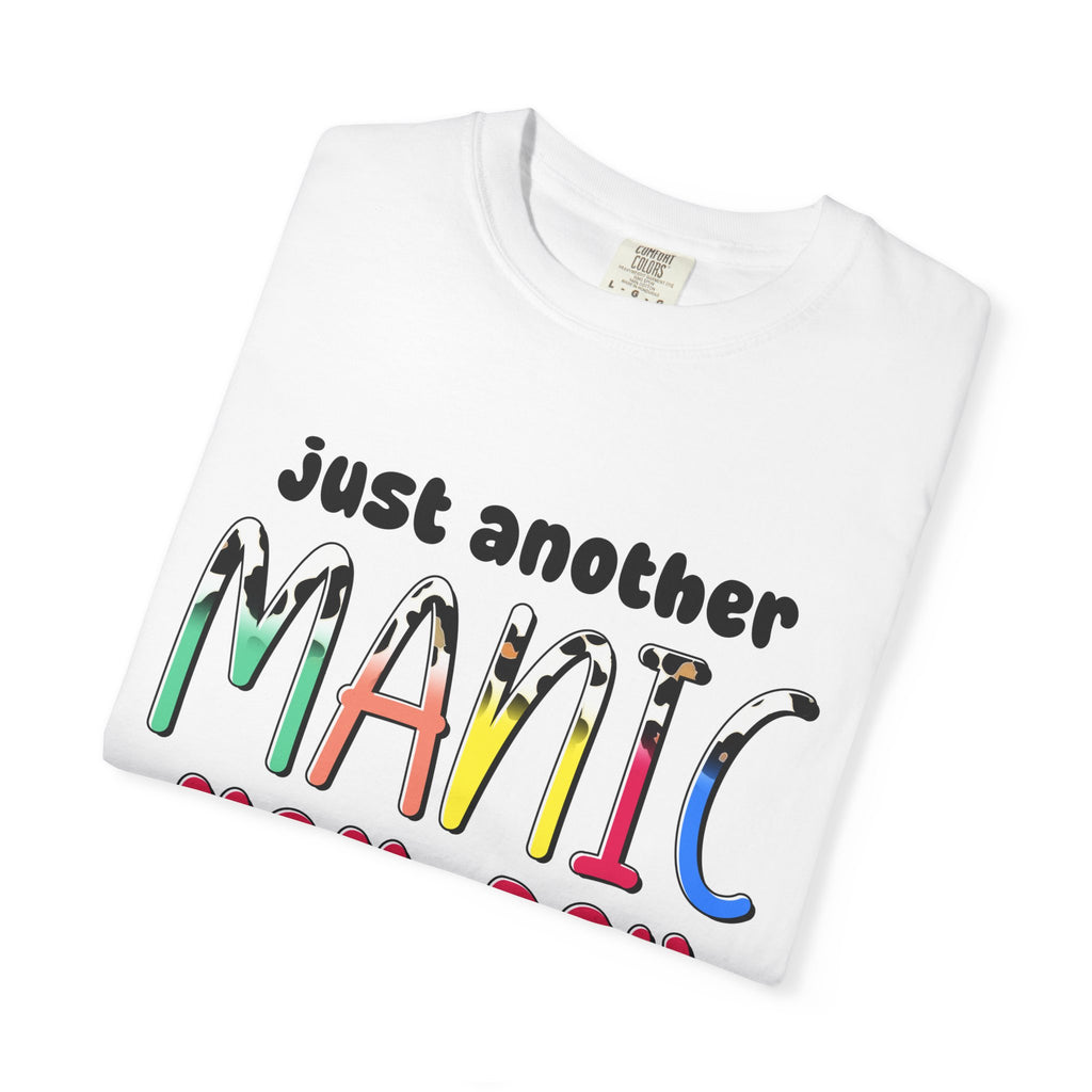 Mom-Day Graphic T-Shirt — "Just Another Manic Mom-Day" Colorful Mother's Day Tee
