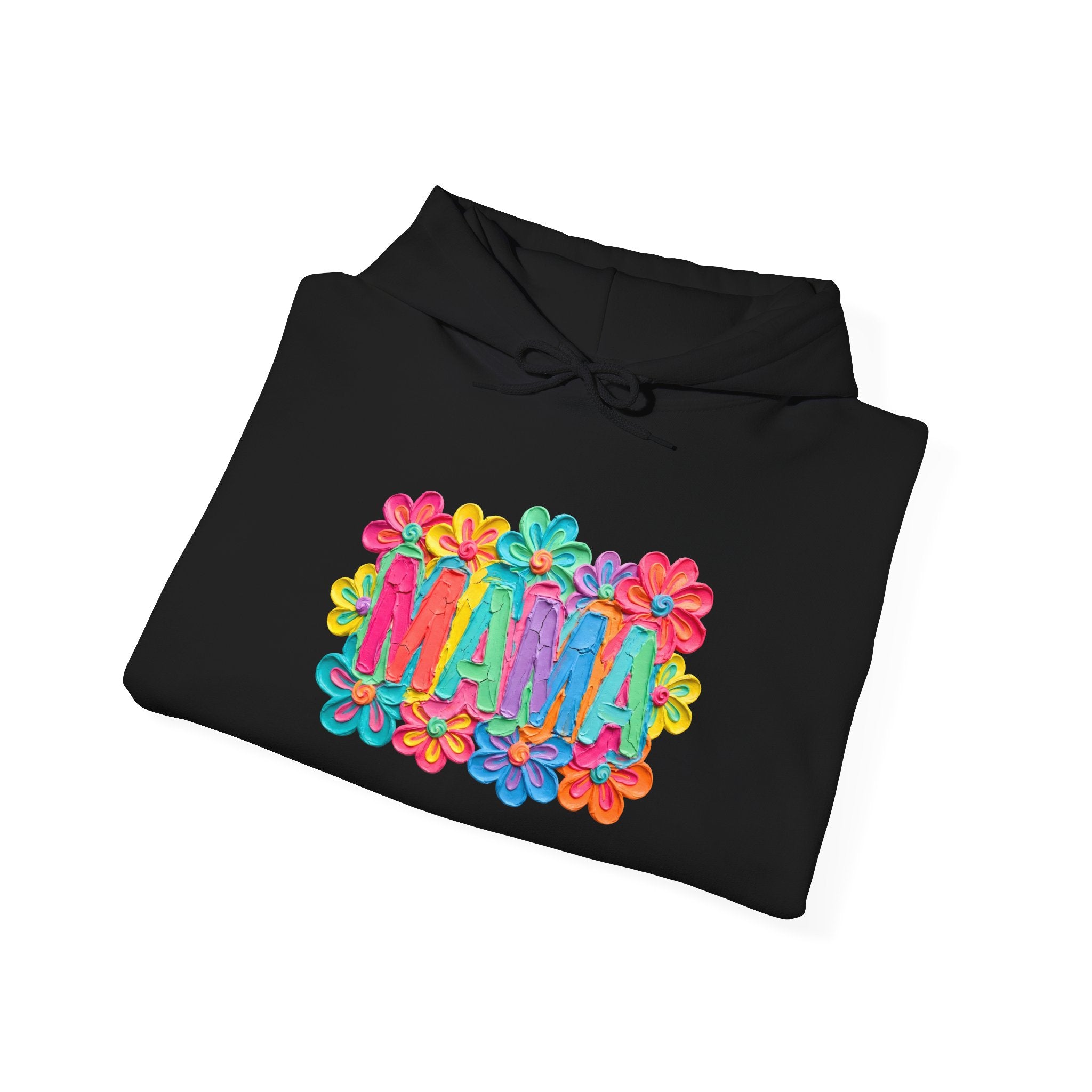 Hoodie "Mama" Colorful Floral Design – Mother's Day Cozy Pullover