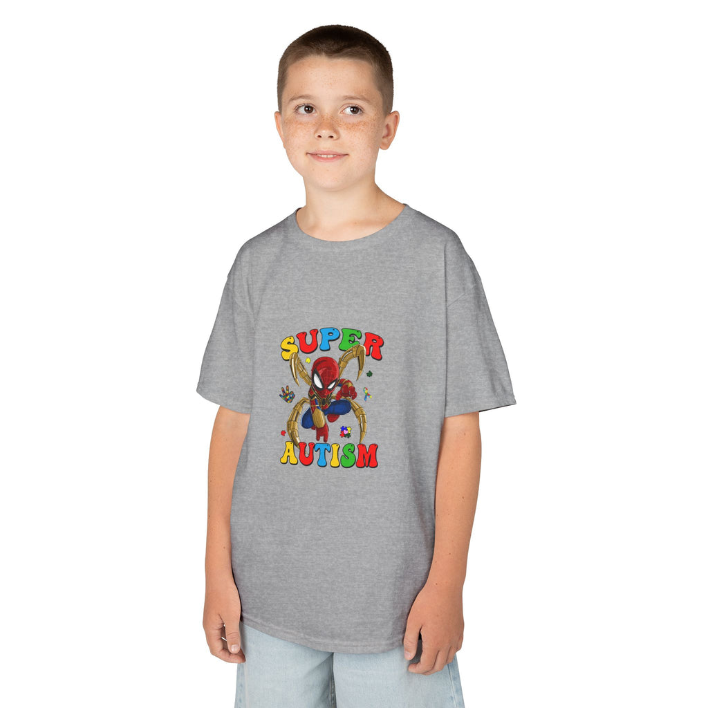 Kids T-Shirt — "Super Autism" Colorful Puzzle Bunny Tee