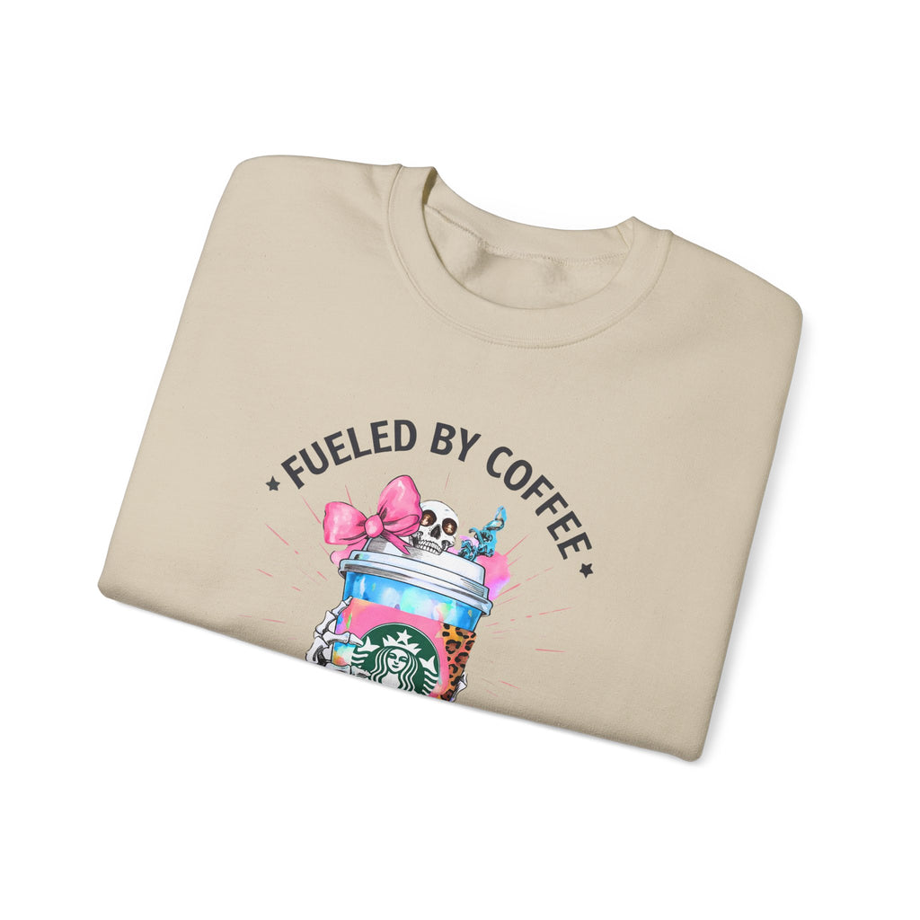 Coffee & Ambition Sweatshirt — Fueled By Coffee Graphic Crewneck