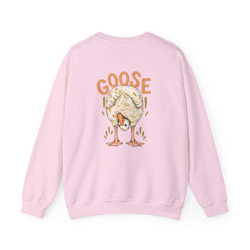 Double-sided Duck Duck Goose Crewneck Sweatshirt – Cute Watercolor Ducks Graphic