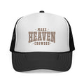 Trucker Cap — "Make Heaven Crowded" Retro Western Mesh Hat