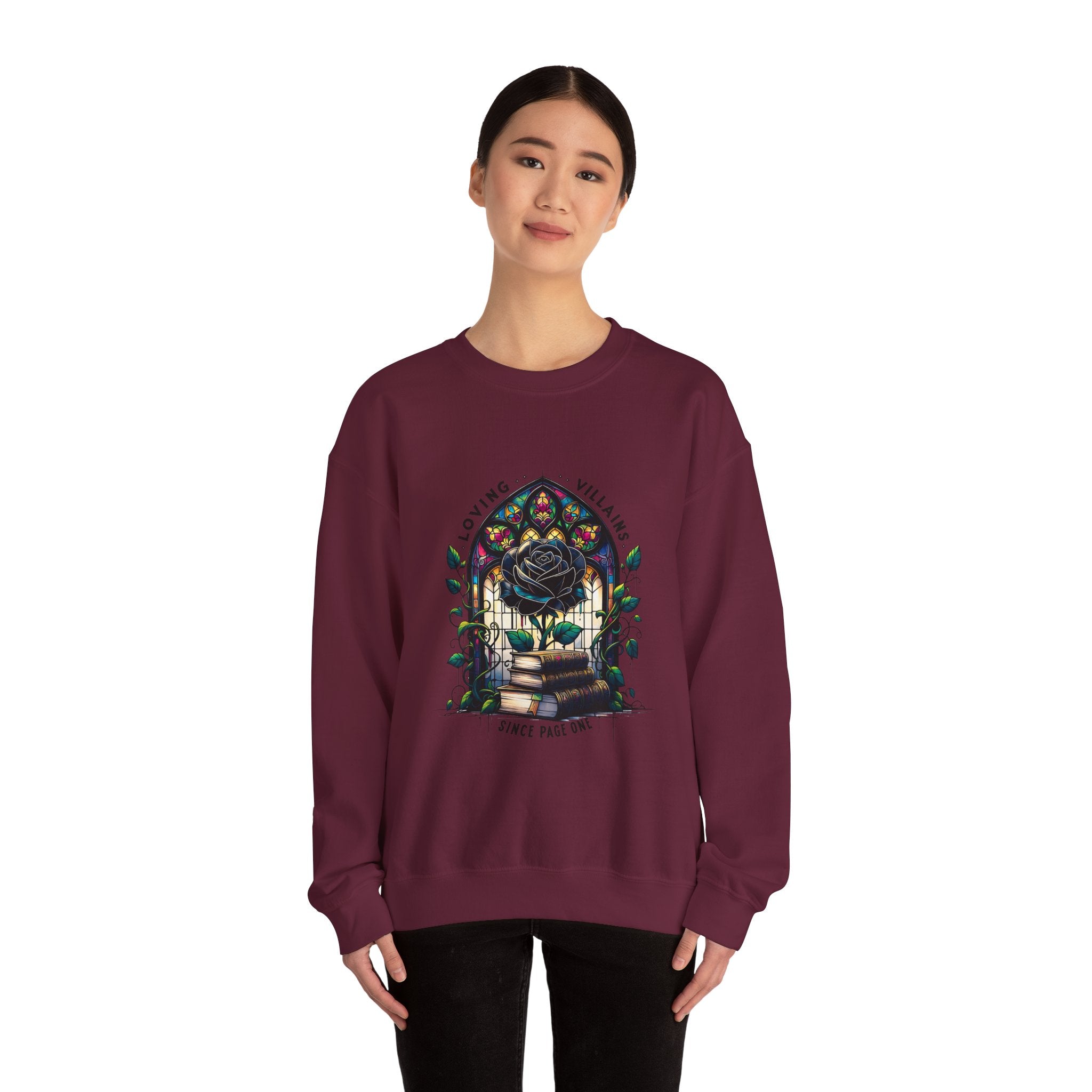 Villains Loving Rose Crewneck Sweatshirt