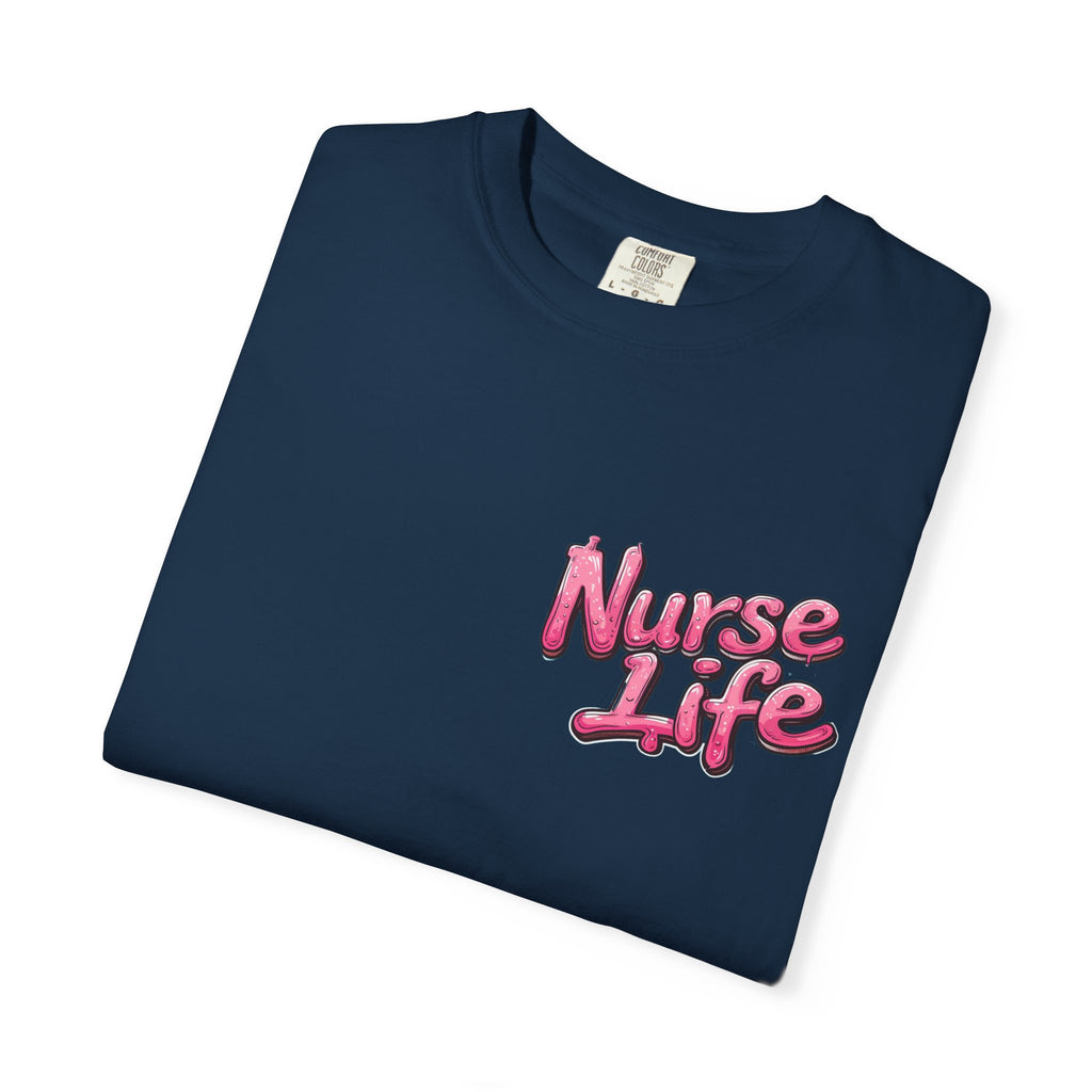 Nurse Life T-Shirt — Cute Female Nurse Watercolor Graphic Tee