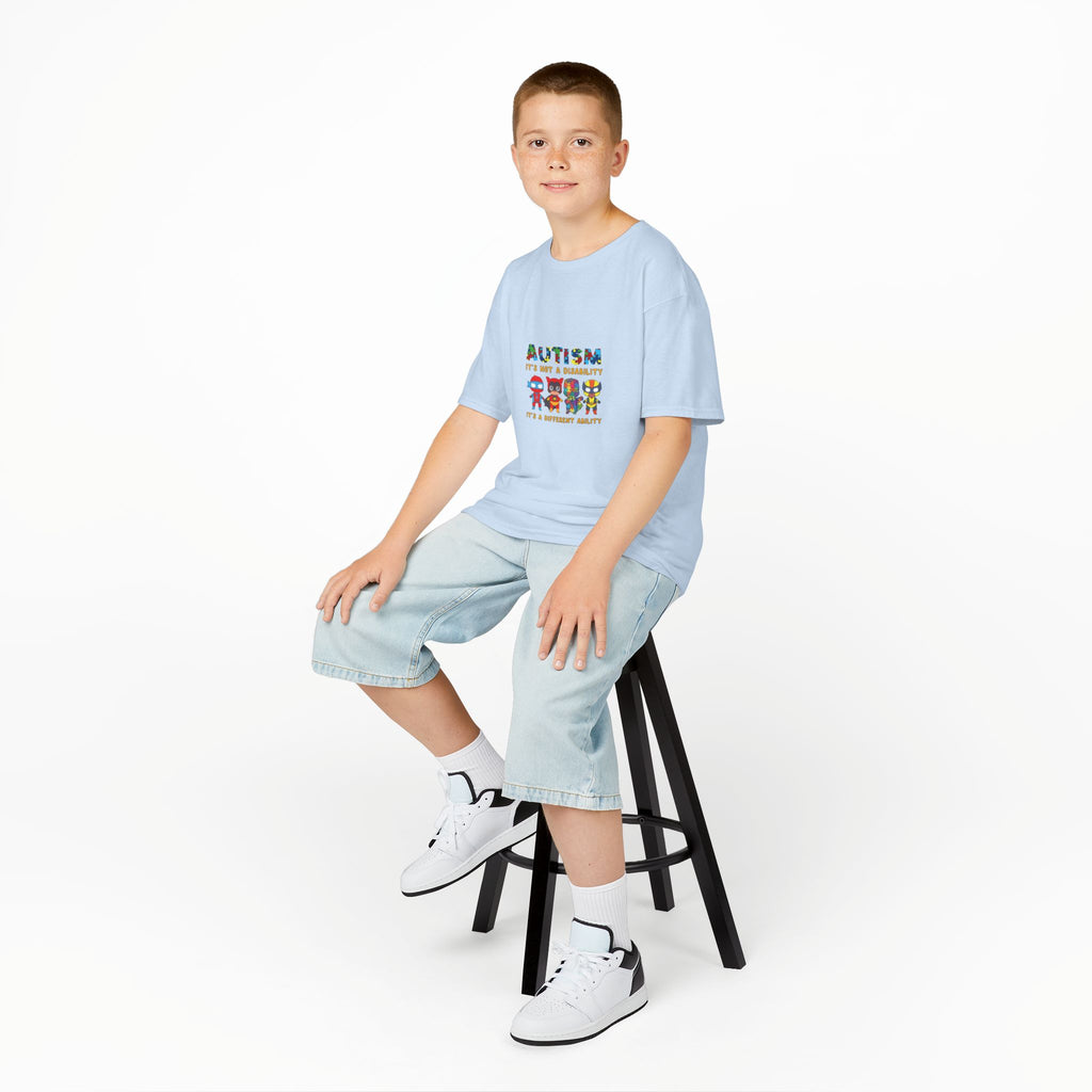 Autism It's Not A Disability Kids T-Shirt — Colorful Neurodiversity Awareness Tee
