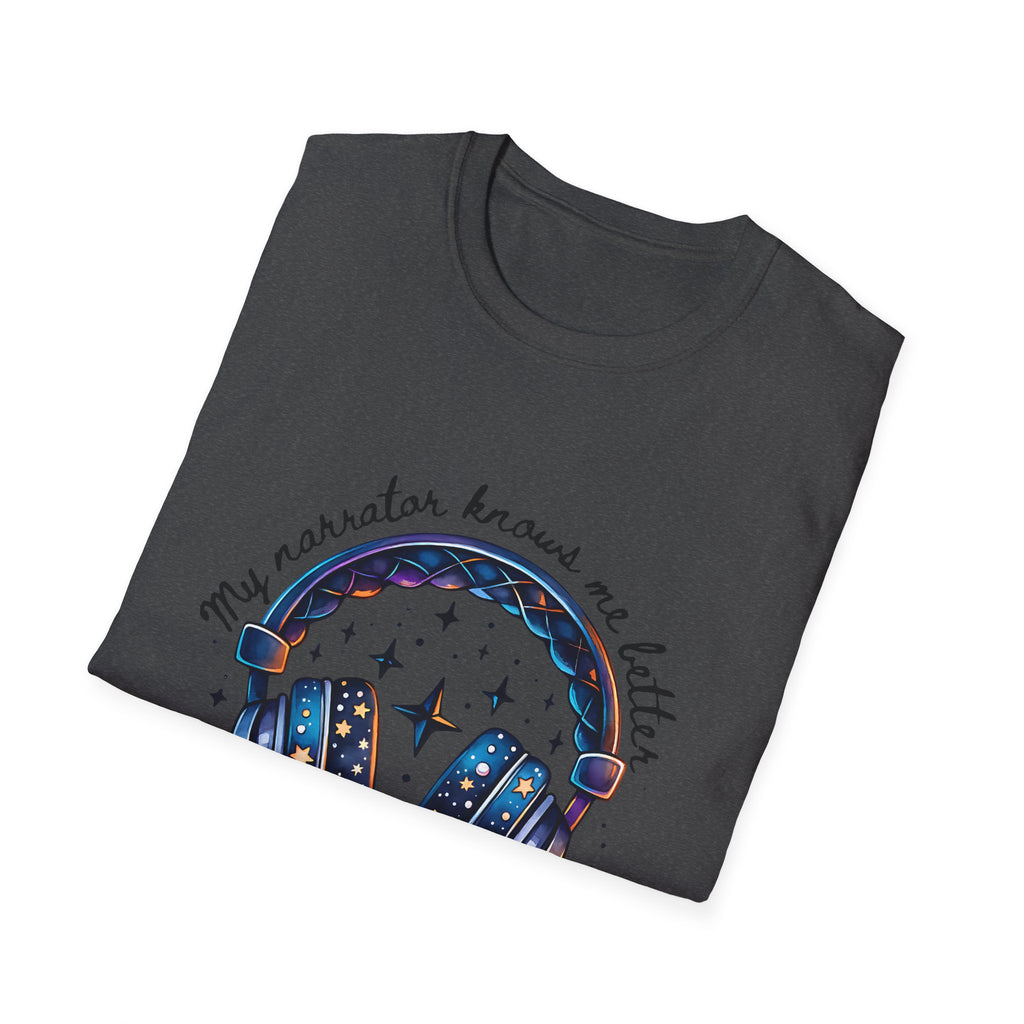 Galaxy Headphones T-Shirt — "My Headphones Brings Me Better Than My Therapist" Music Tee