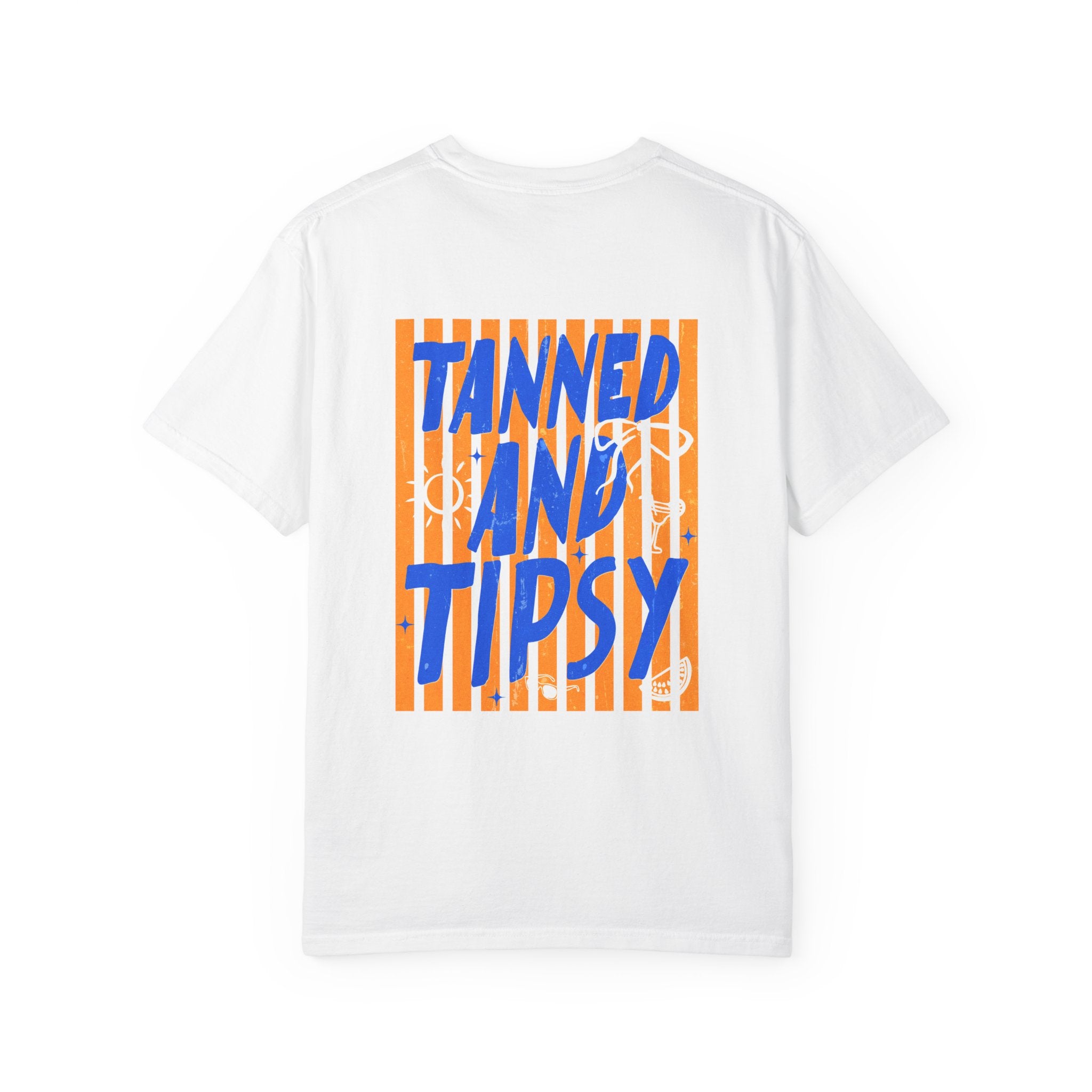 Tanned and Tipsy Tee — Summer Beach Graphic T-Shirt