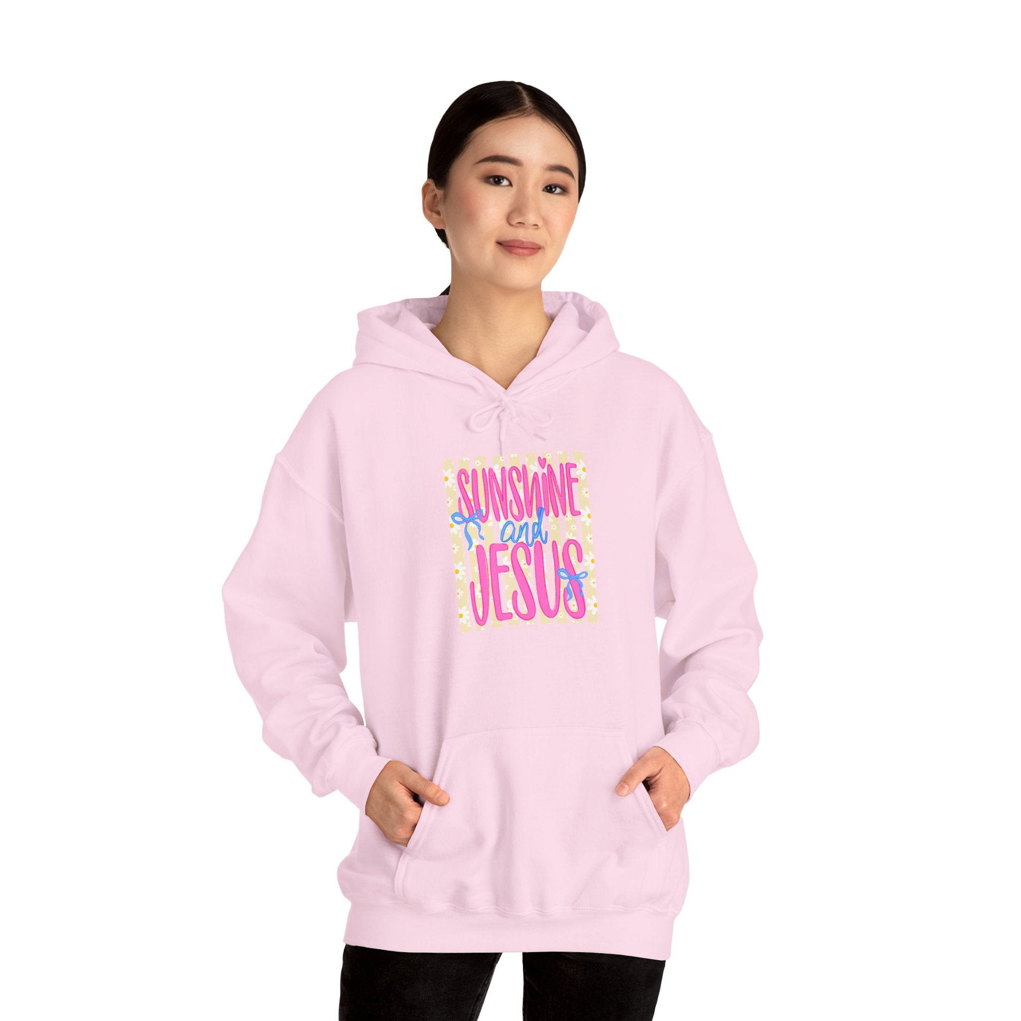 Sunshine and Jesus Hoodie – Bright Christian Faith Pullover