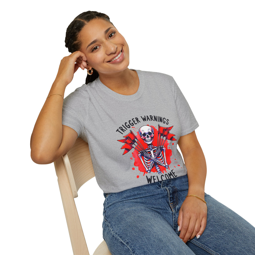 Trigger Warnings Welcome Skeleton T-Shirt