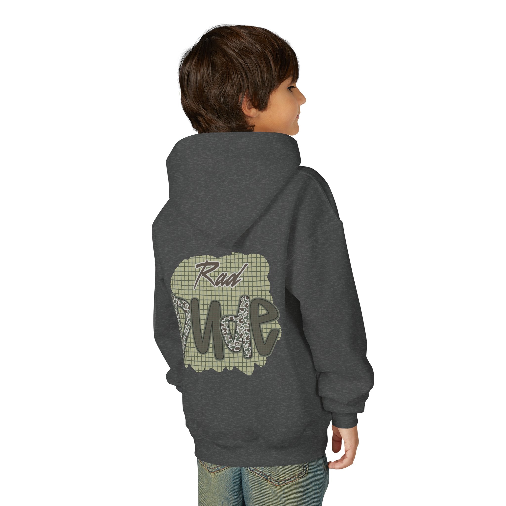 Youth Hoodie — "Rad Dude" Graphic Hooded Sweatshirt (Casual Kids Streetwear)