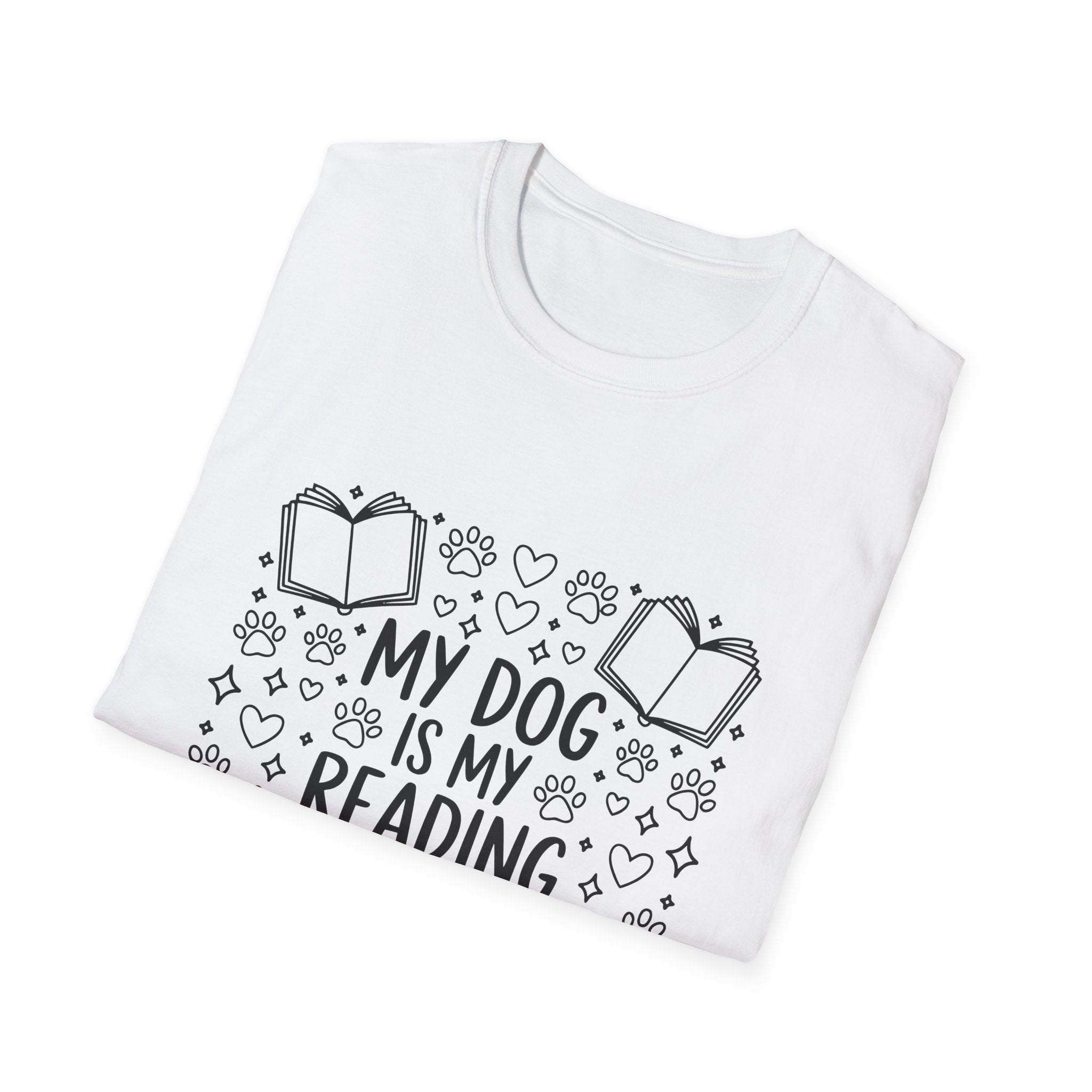 My Dog Is My Reading Buddy T-Shirt — Cute Book Lover & Dog Mom Tee