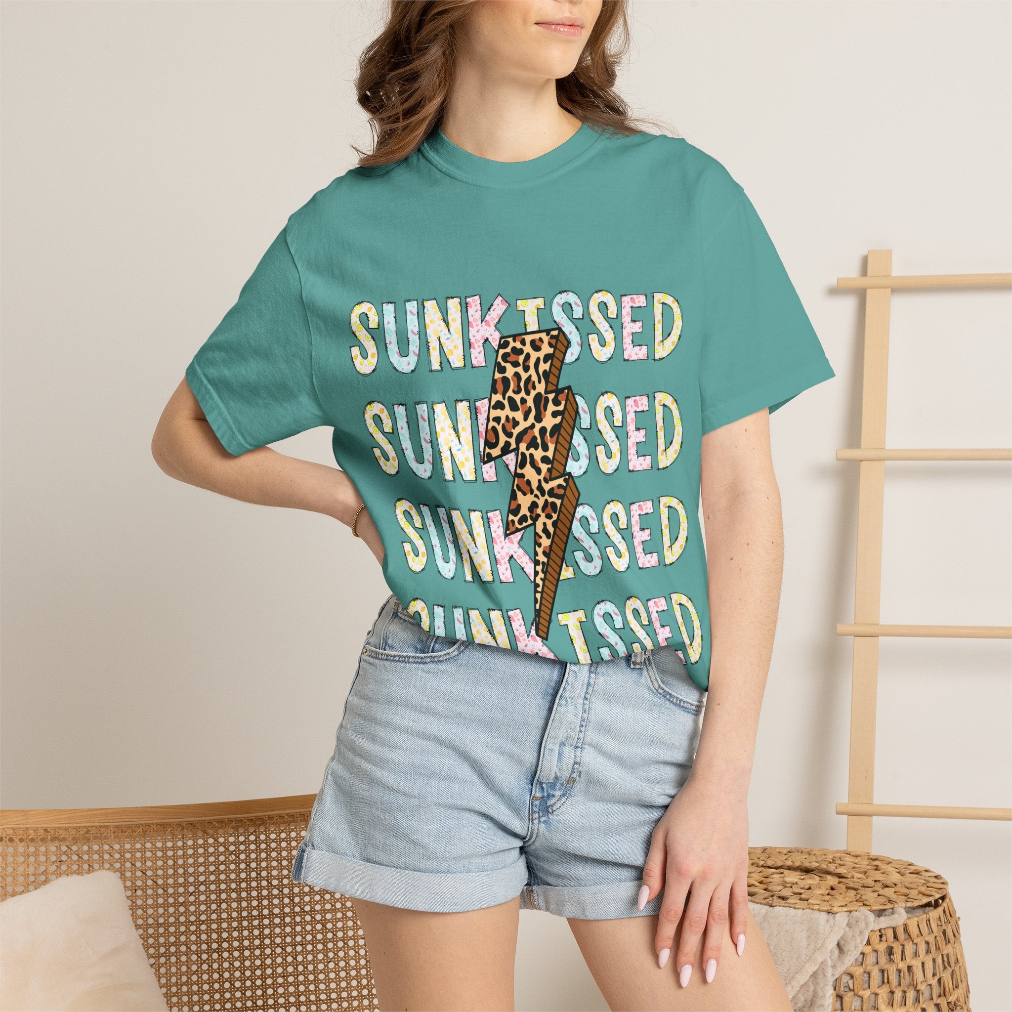 Sunkissed Leopard Bolt T-Shirt