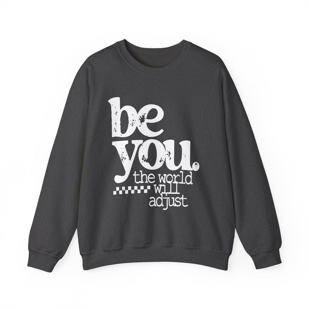 White Crewneck Sweatshirt — Classic Plain Pullover