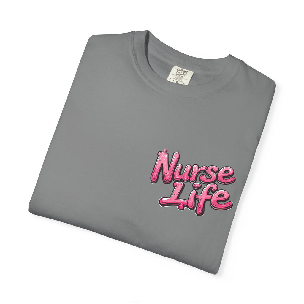 Nurse Life T-Shirt — Cute Female Nurse Watercolor Graphic Tee